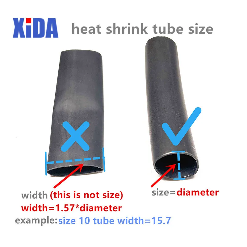 Description Picture 3 of item1 M Clear Thermoresistant Heat Shrink Tube Cable Sleeve Wire Protector Shrink Wrapping Heat Shrinkable Sheath Heat-shrink Tubing