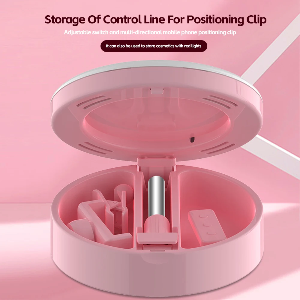 LED Portable Makeup Mirror With USB Charging, Portable Beauty Supplement Light, Makeup Mirror