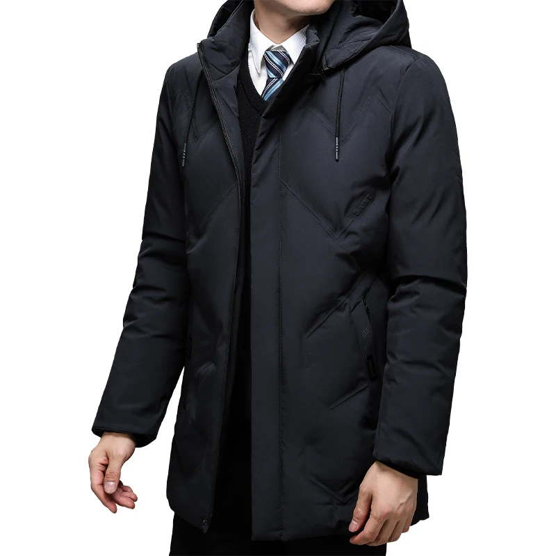 Thick Fleece Winter New Outdoor 2024 Jet Ski Snow Warm Parkas Jacket Coat Men Outwear Brand Casual Hat Waterproof Slim Parka Men