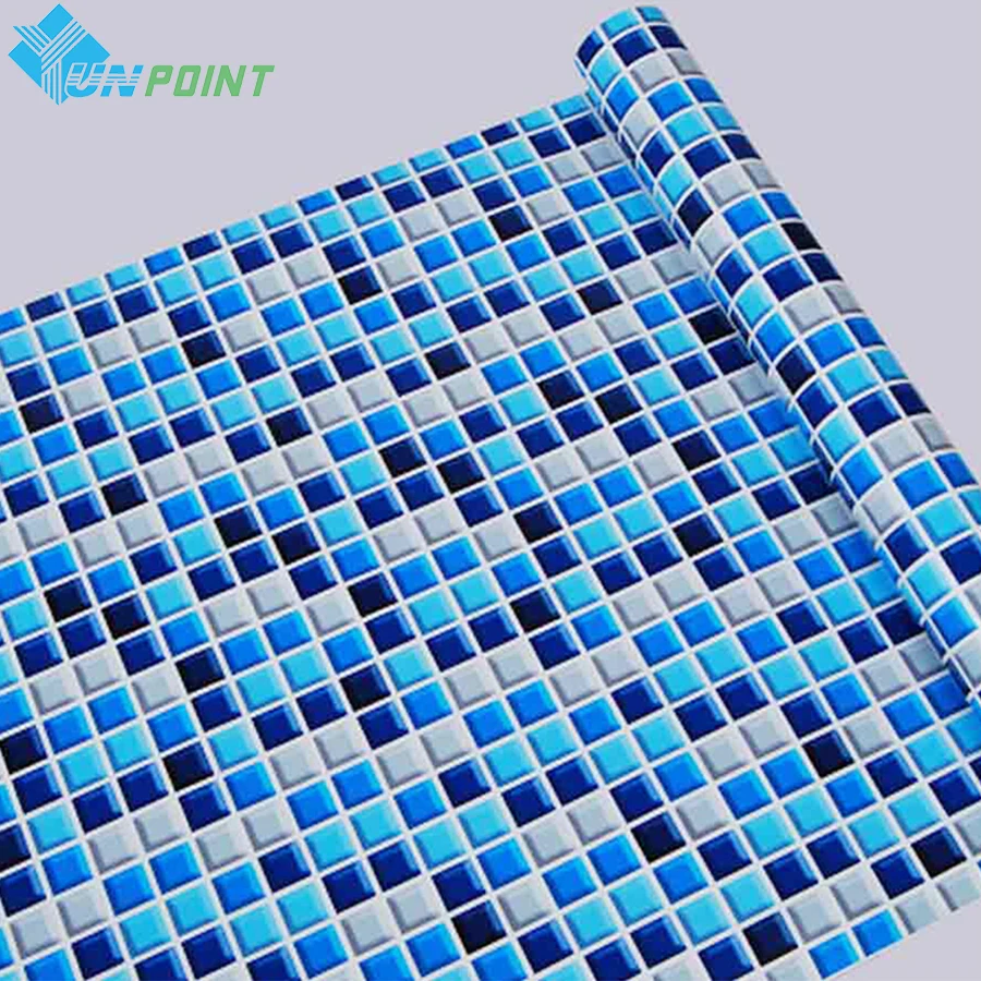 Self-Adhesive Mosaic Wallpaper High Temperature Oilproof Tile Kitchen Wall Sticker Livingroom Bedroom Background Waterproof Film