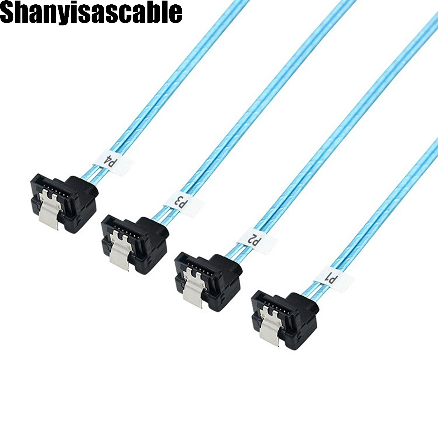 0.5M SATA Cable 90-Degree SATA-Data Cable SAS/SATA-12Gbps For Server-Raid Computer SDD HDD CD DVD Drives