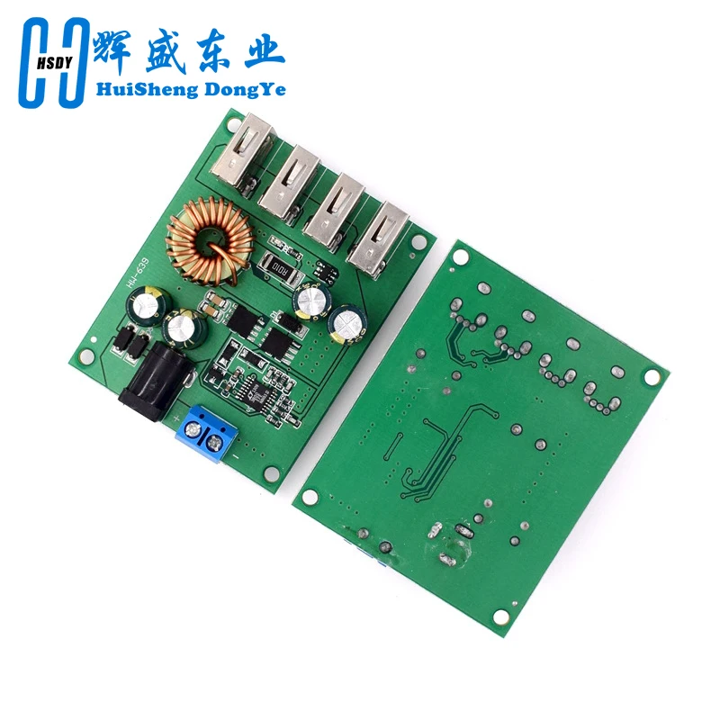 DC-DC Wandler 7–60V Auf 5V 5A – 4x USB, Buck-Konverter Mit Gehäuse