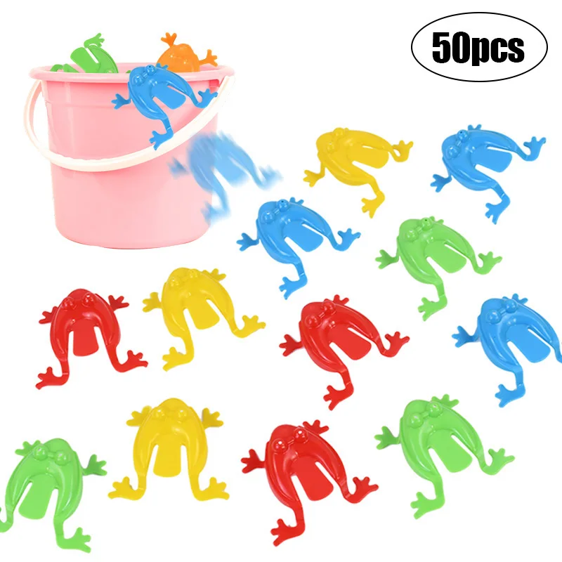 Jumping Frog Bounce Fidget Toy 10-50Pcs Antistress Relieve Kids Birthday Party Favors Goodie Pinata Filler Christmas Family Game