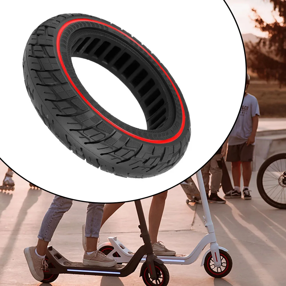 

10 Inch 60/70-7.0 Rubber Off-Road Solid Tyre For Mi 4Pro Electric Scooter Tire Replacement Wear-resistant E-Scooter Tyre Parts