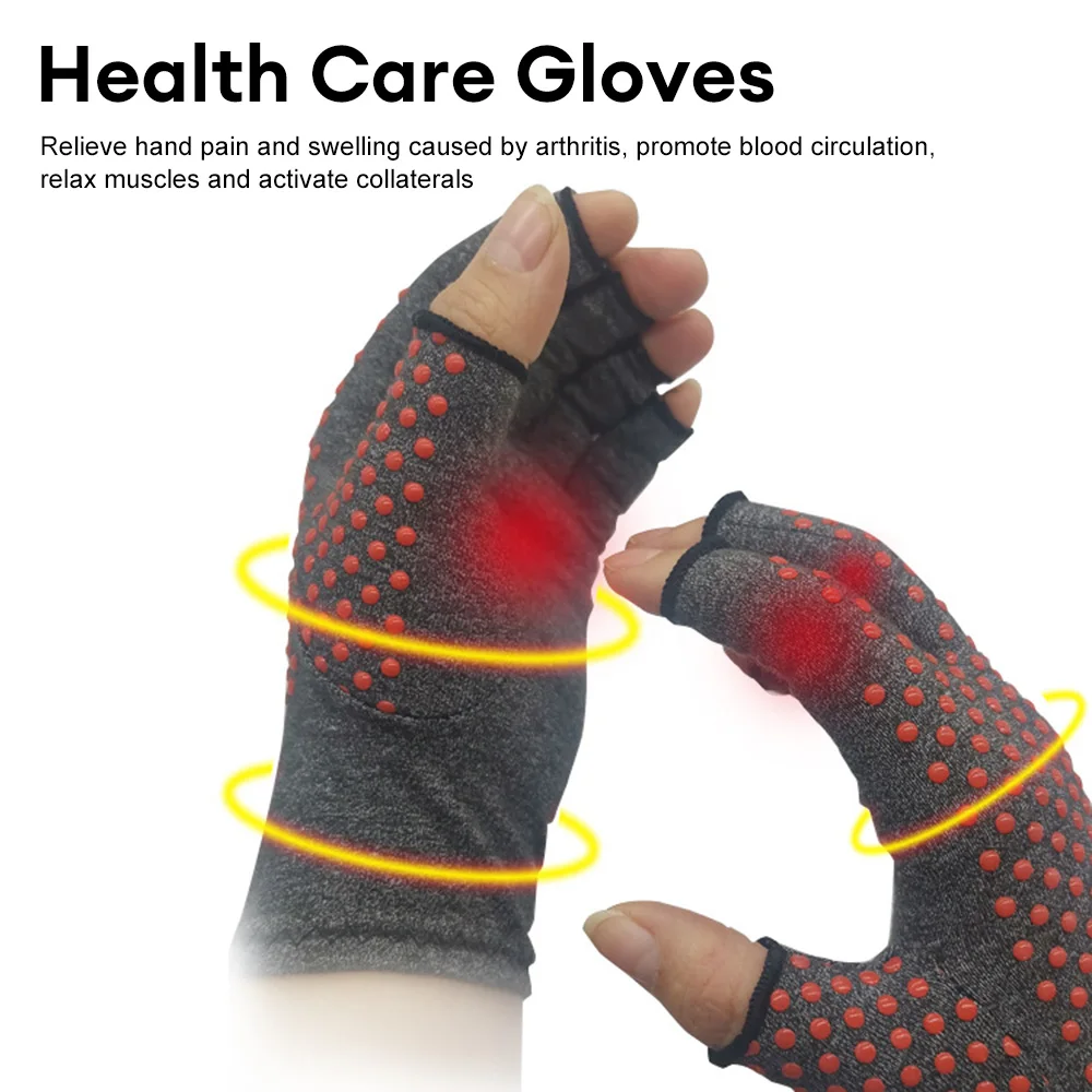 Compression Arthritis Gloves Wristband Men Women Compression Gloves Joint Pain Relief Hand Brace Pressure Gloves Wrist Support