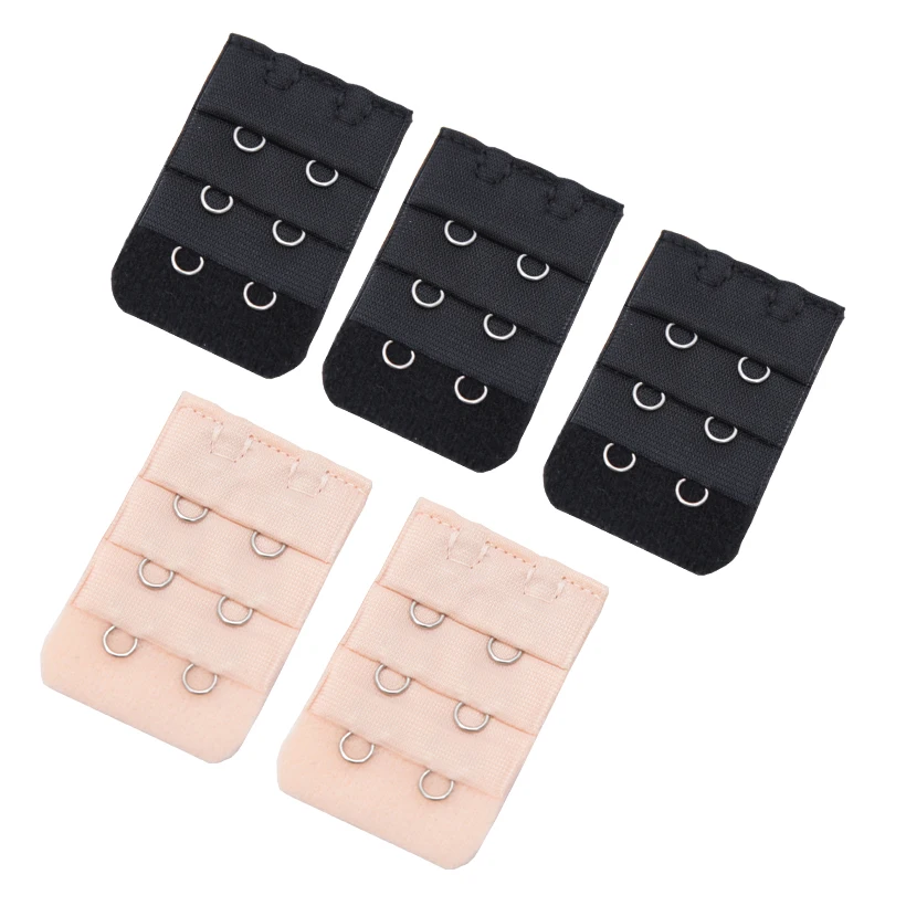 5Pcs Bra Extender Strap Extension 2 Hooks 3 Rows Women Intimates Adjustable Bra Hook Extenders Womens Handmade DIY Accessoires