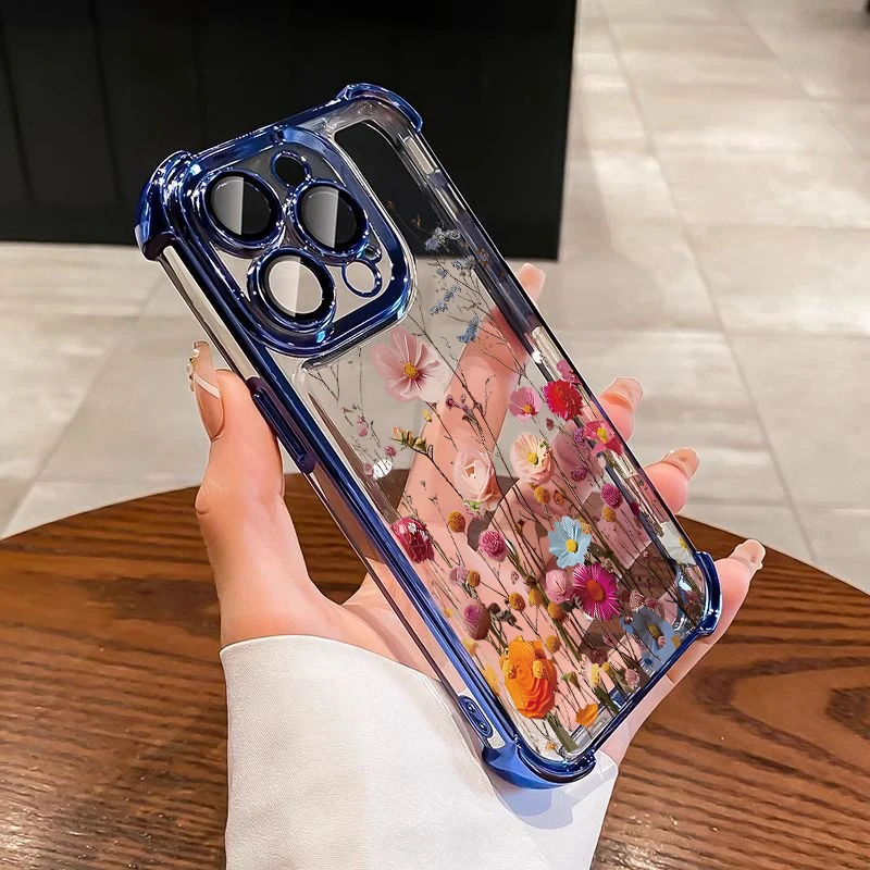 Luxury Night White Rose Cherry Blossom Phone Case - Artistic Painting Cover