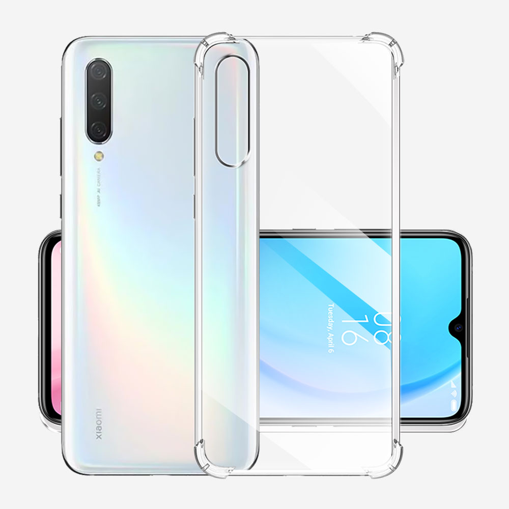 Shockproof Case For Xiaomi Mi 9 Lite Soft Silicone Transparent Case For Xiaomi Mi 9 Lite Clear Cover Xiaomi Mi9Lite Funda Coque