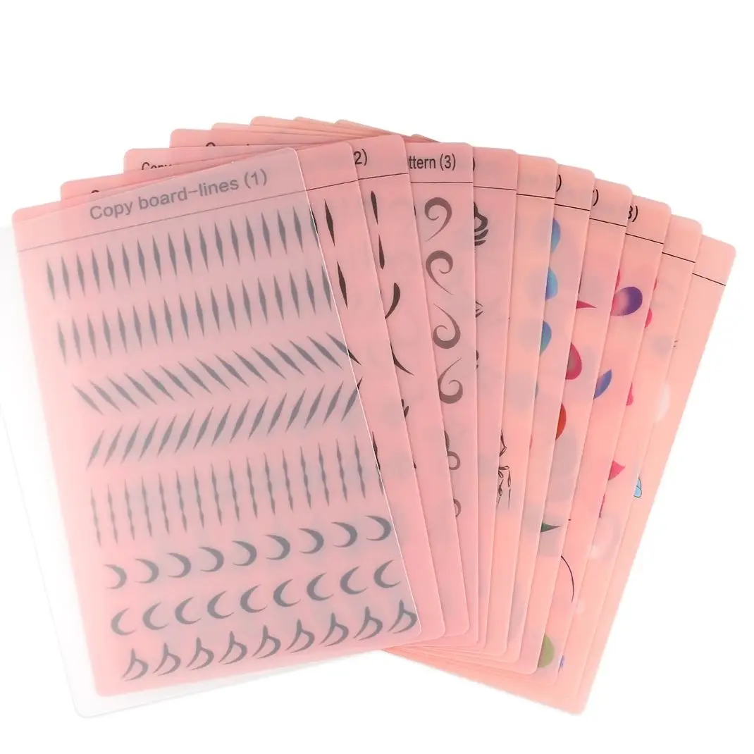 12pcs Painting practice Template Non toxic and washable Reusable Face Paint Exercise board for Body Art Painting Halloween Party body face paint face body paint body painting stencils