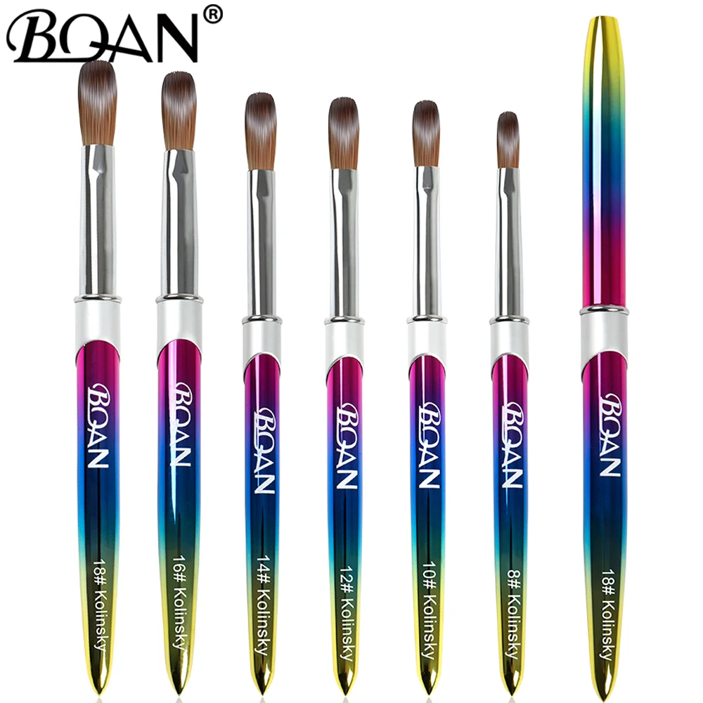 BQAN 818 Kolinsky Acrylic Nail Brush 3D Pure Handmade Nail Brushes