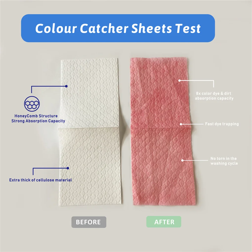 Perfeclean Price Shaped Color Grabber Laundry Detergent Sheets Color Catchers for Effective Dye Trapping