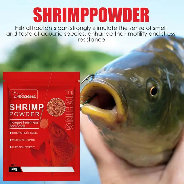 Scent Fish Attractants For Baits Shrimp Powder Scent Fish Attractants For  Baits Safe Effective Fish Bait Attractant For Bait - AliExpress