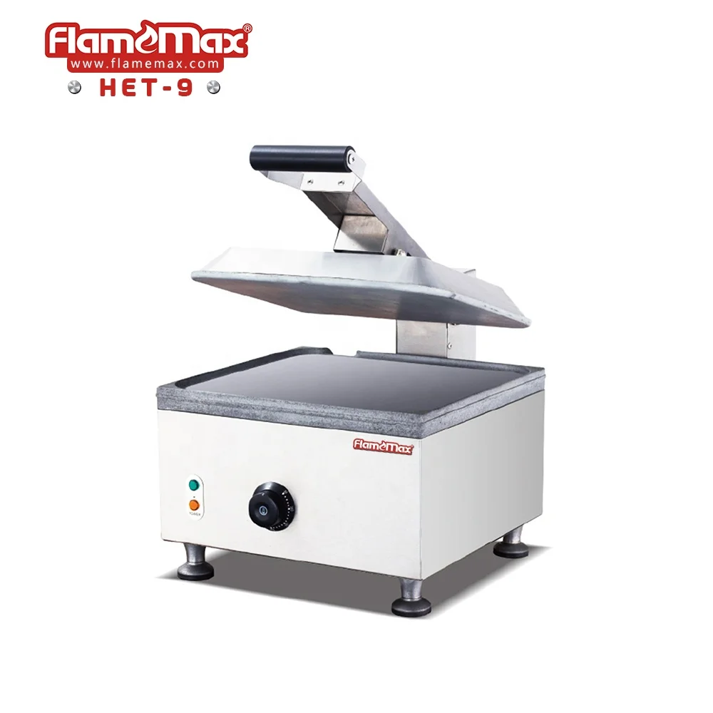 HEG-G33 Commercial Manual Sandwich Grill, Non-Stick Sandwich Maker with 6 Months Warranty