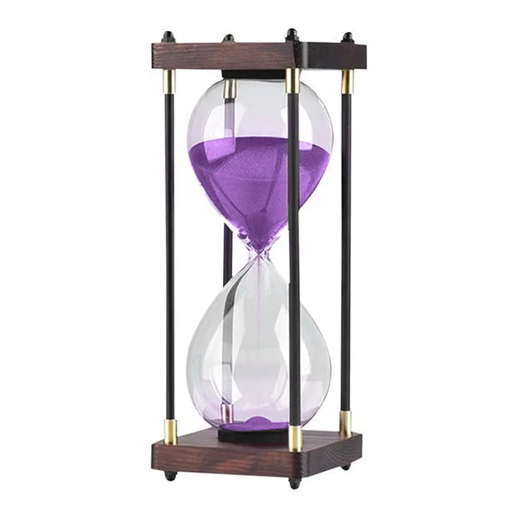 20/30 /60 Minutes Wooden Hourglass Home Decoration Desktop Sand Clock Timers Sand Sandglass Hourglass Timer Clock Kitchen