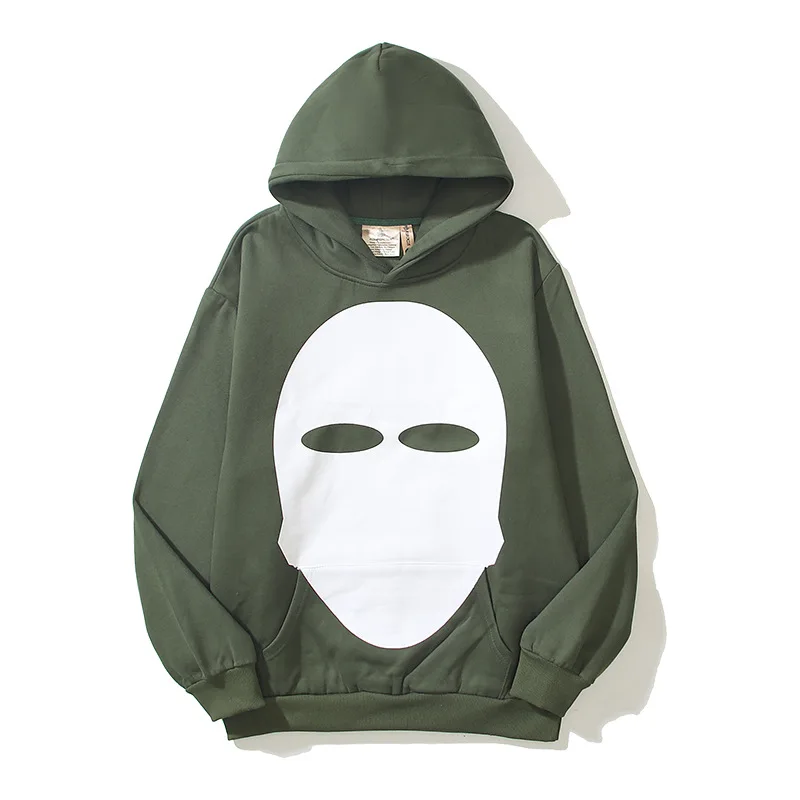 

2024 New in Kanye Masked Hero Printed Hoodies Pullover Hooded Sweatshirts for Men and Women Streetwear Vintage Y2k Clothes