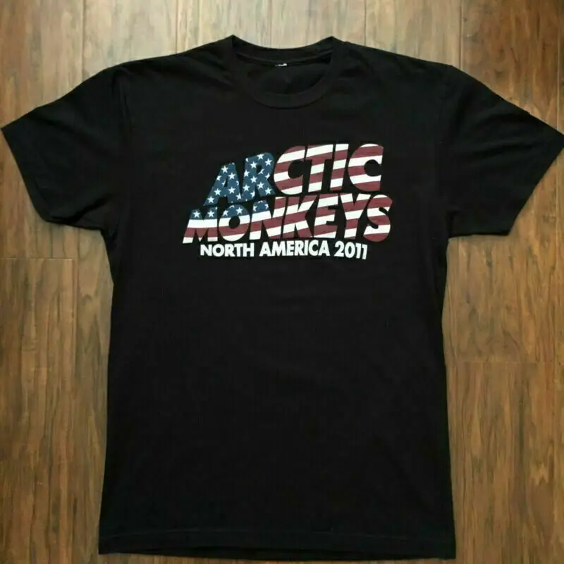 Arctic Monkeys North America 2011 Tour T-Shirt Funny Cotton Tee
