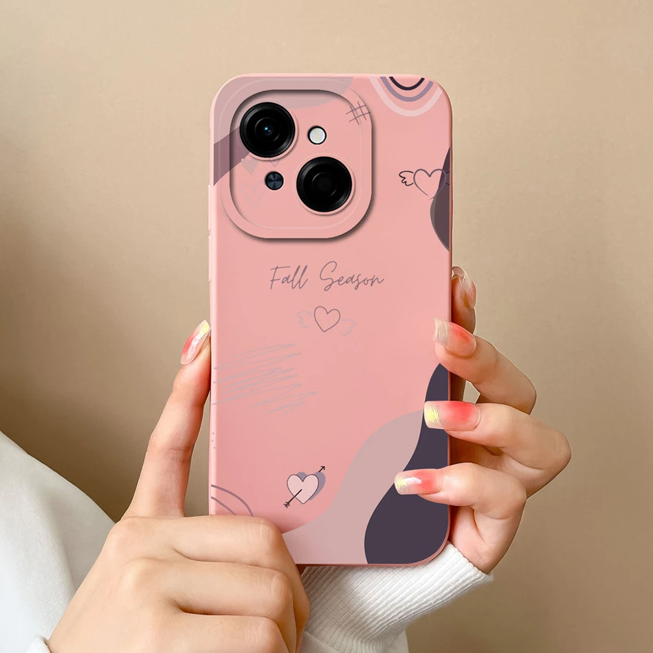 Tecno Fashion Phone Case - Soft Liquid Silicone Anti-Drop Housing