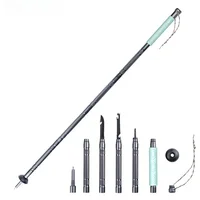 Aluminium Alloy Multi-functional Walking Sticks Detachable Portable Light Weight Non-slip Handle Outdoors Camping Walking Sticks 1