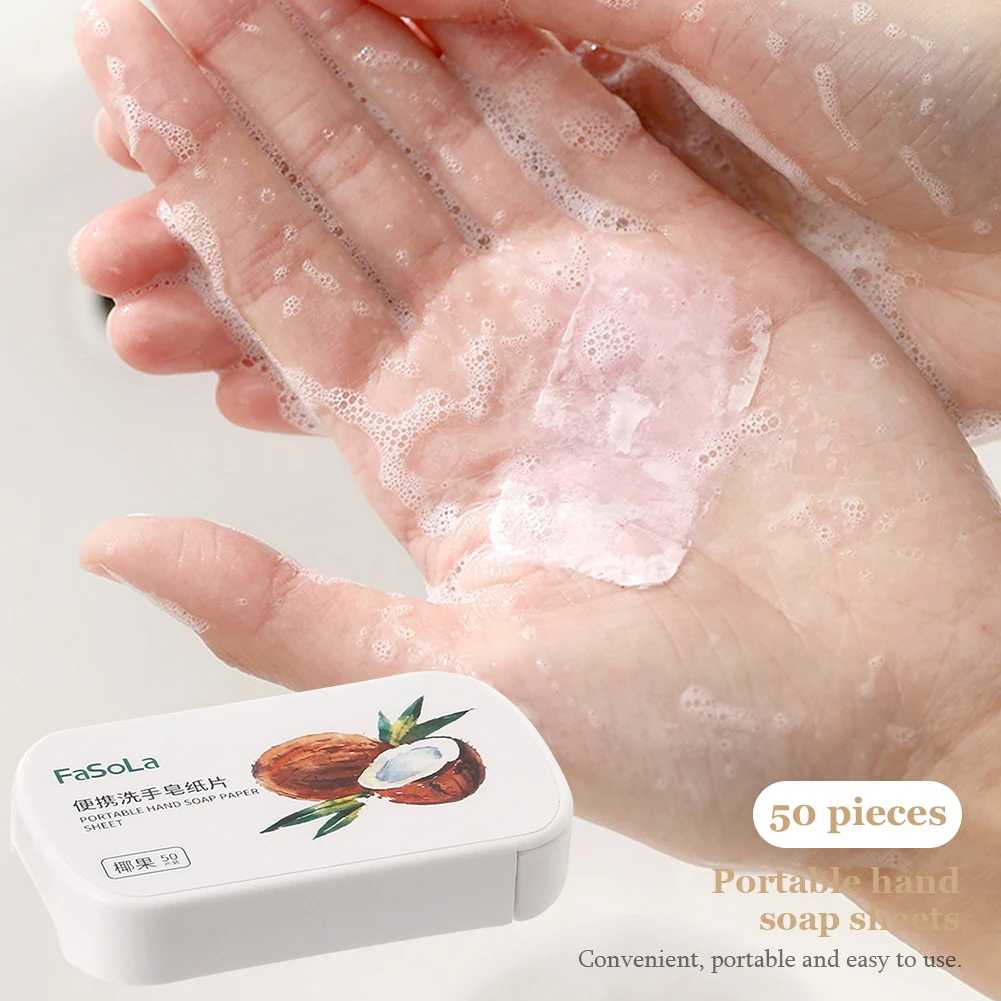 Disposable Soaps Paper 50-200pcs Portable Hand Washing Cleaning Hand Handwashing Mini For Travel
