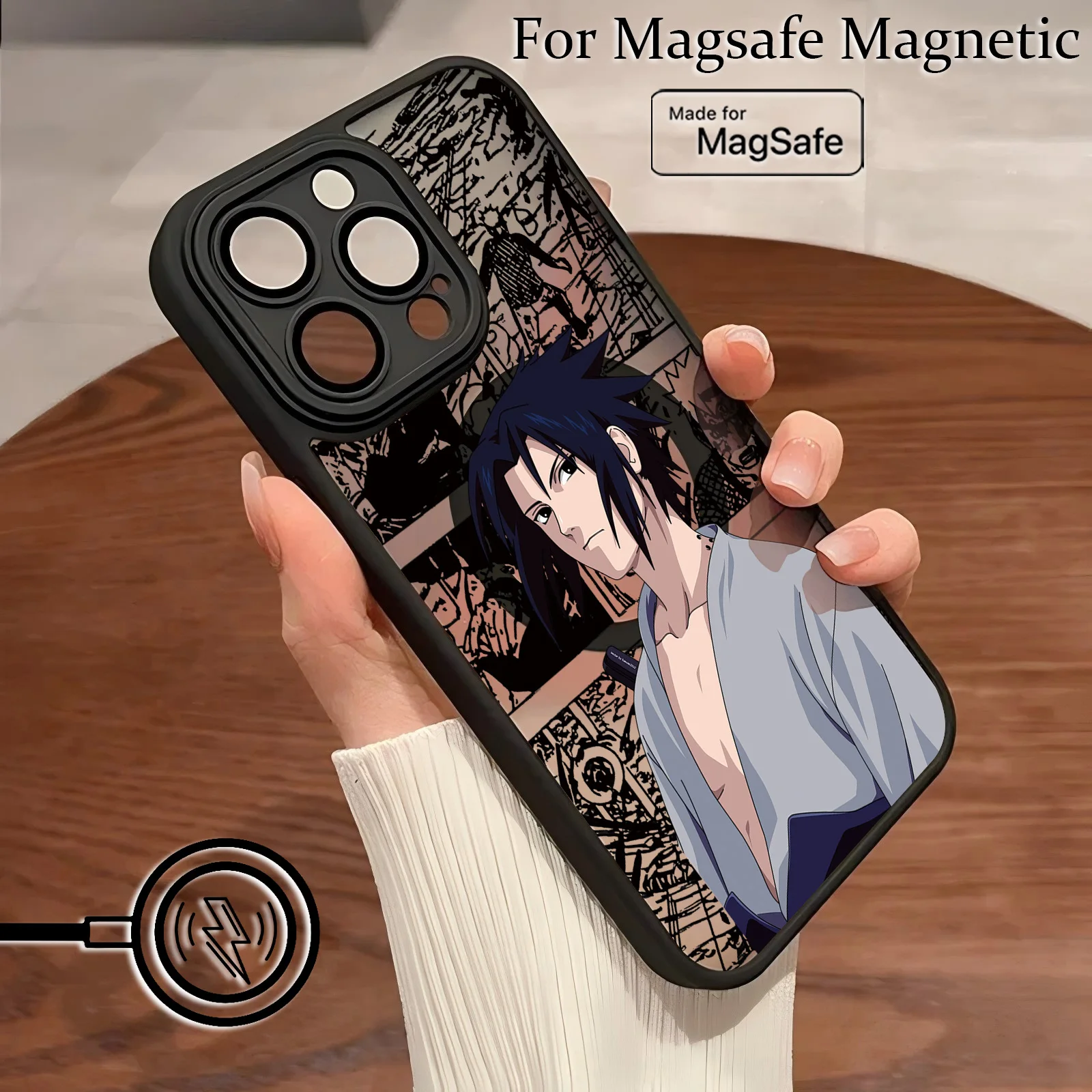 Hot Anime Itachi Matte Magnetic Phone Case – Stylish and Protective Back Cover