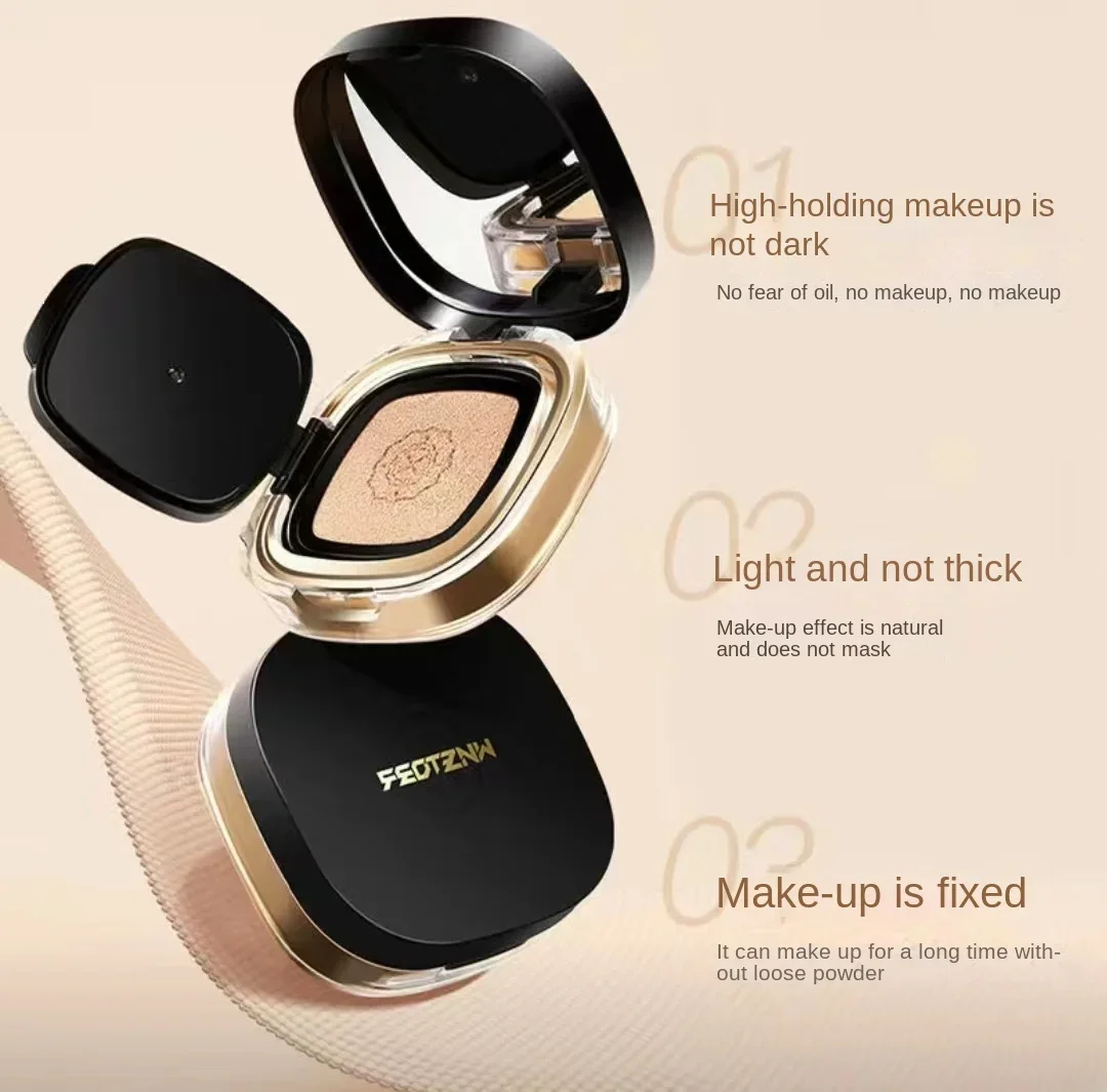 Feotznw Flawless Skin Beauty Makeup Holding Air Cushion CC Cream Concealer Moisturizing Liquid Foundation Facial Makeup 4