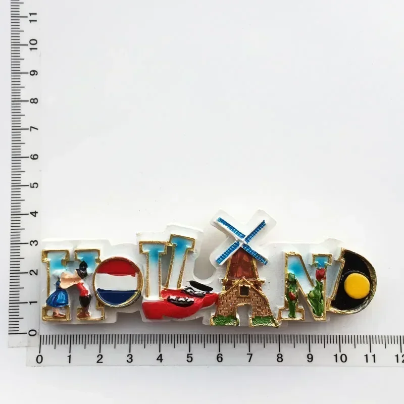 Netherlands Curacao Fridge Magnets Tourist Souvenirs Holland Windmill Amsterdam Magnetic Refrigerator Stickers Home Decor Gifts