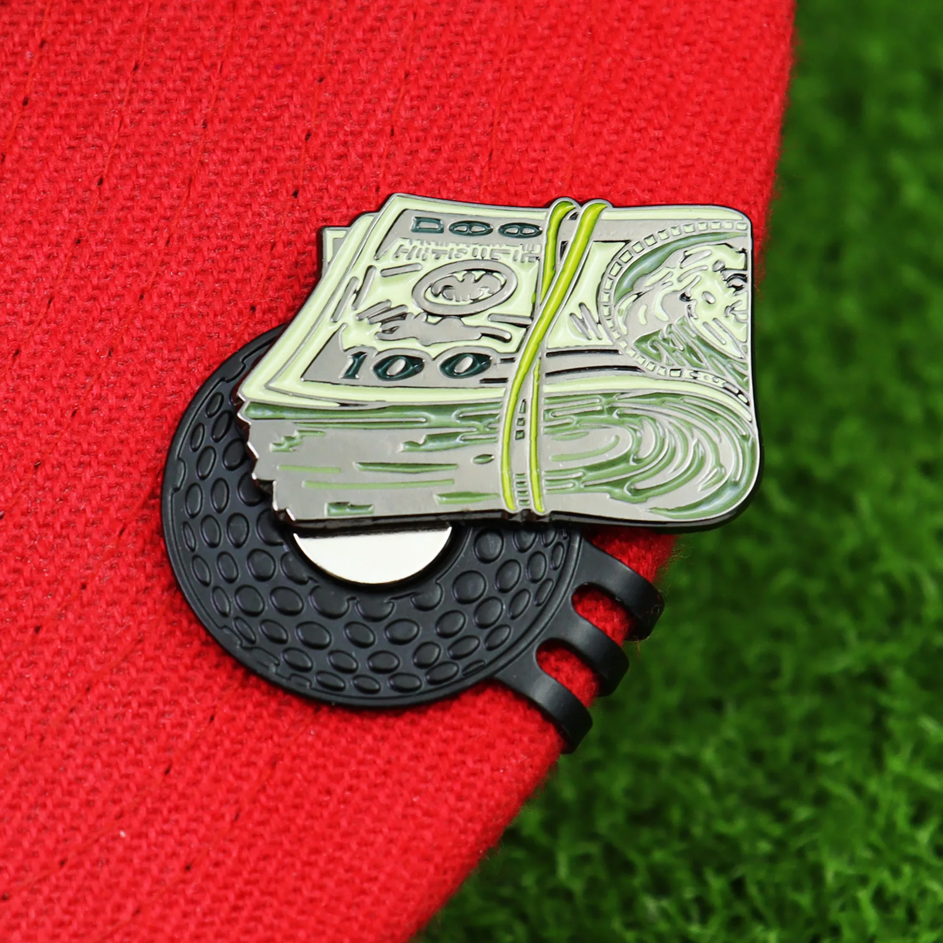 Golf Accessories Creative Metal Dollar Enamel Ball Mark LY68542