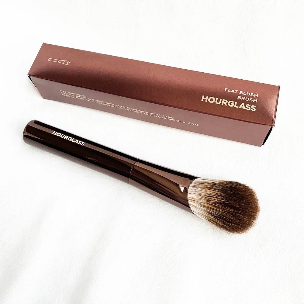 HourglassMakeupBrushFlatBlushBrushNaturalBristlesCosmeticBrush