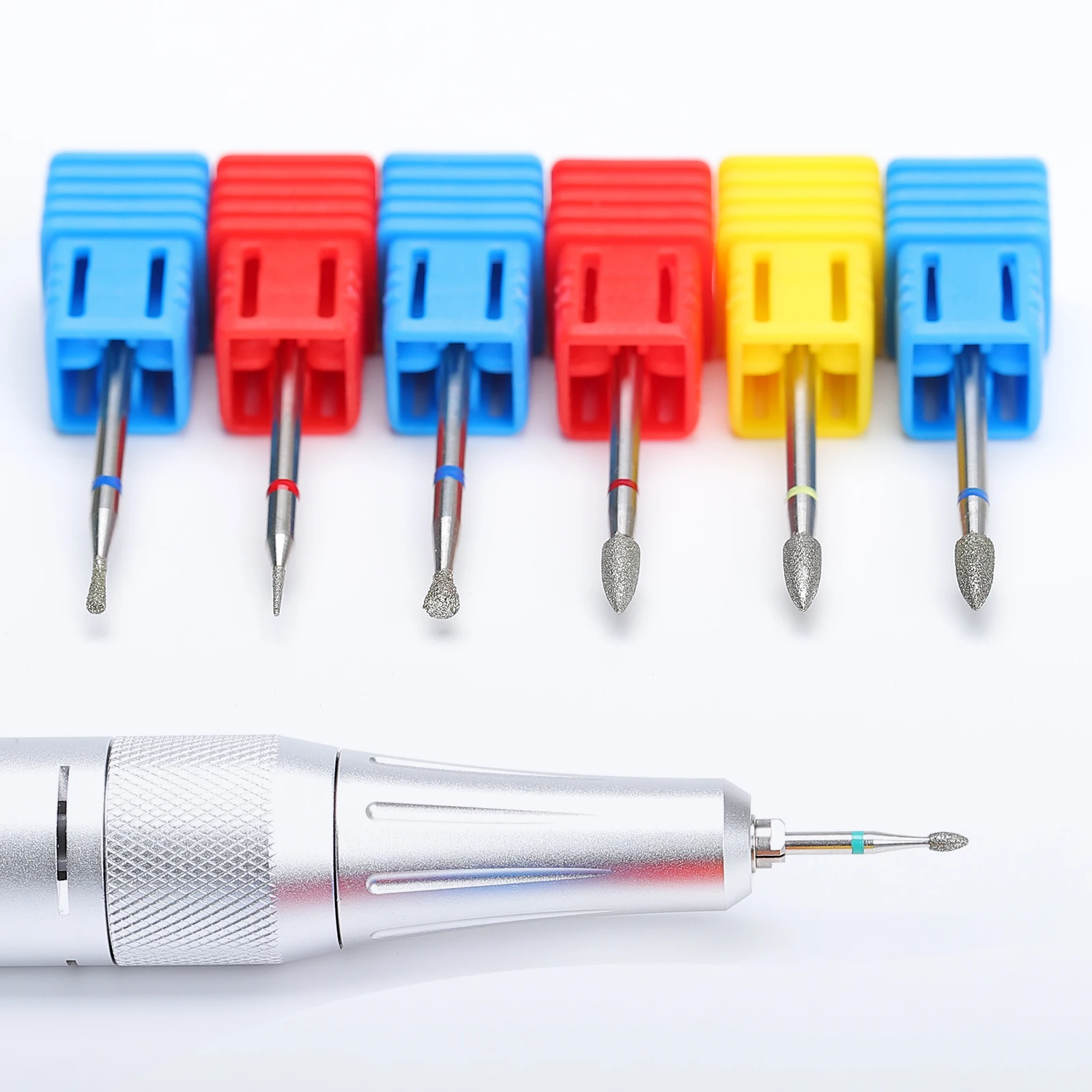 Description Picture 5 of itemElectric Manicure Drills Cone Diamond Nail Drill Bit Rotary Milling Cutters Bits for Cuticle Remove Tools Accessories