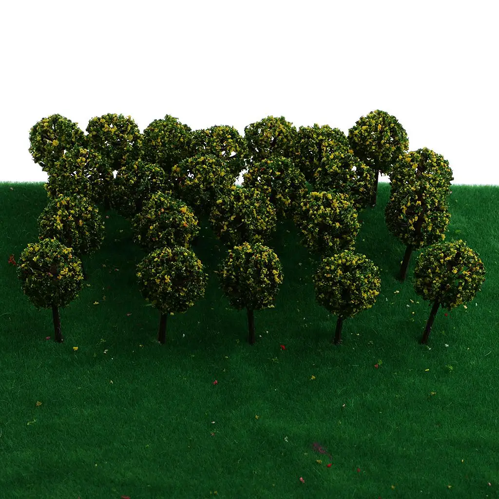 

Раскладка цветочных деревьев в масштабе 1:75, 50 шт.
