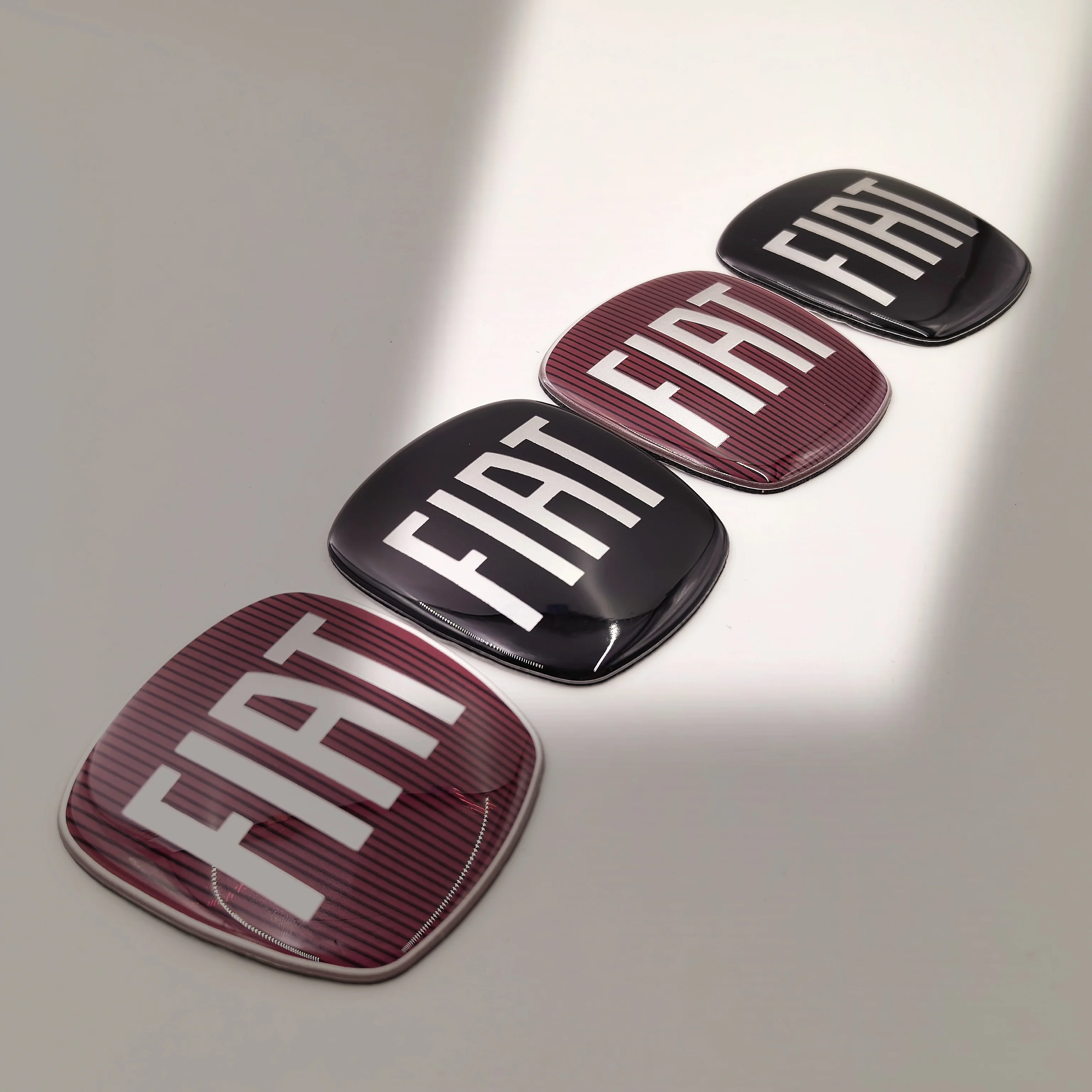 피아트 자동차 프론트 후드 엠블럼 보닛 배지 리어 트렁크 배지 64/85mm 자동차 프론트 후드 로고 스티커 디자인, 리어 트렁크 배지 액세서리