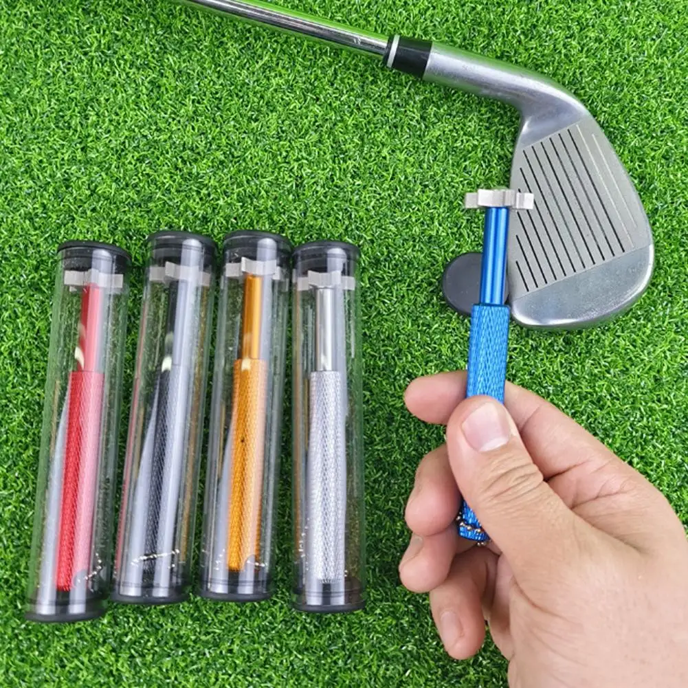 1 Set Golf Club GrooveS1 Sharpener with 6 Heads Compact Size Reusable 6-Tip Golf Club Re-Grooving Cleaning Tool 4pcs golf weights screw for callaway gbb epic flash driver golf club heads sliding weight 6 5g 8 5g 10g 12g