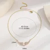 Collier pendentif ailes d'ange en or brillant, luxueux et exquis, entièrement serti de zircon, pour femmes, accessoires de bijoux de créateur de mode