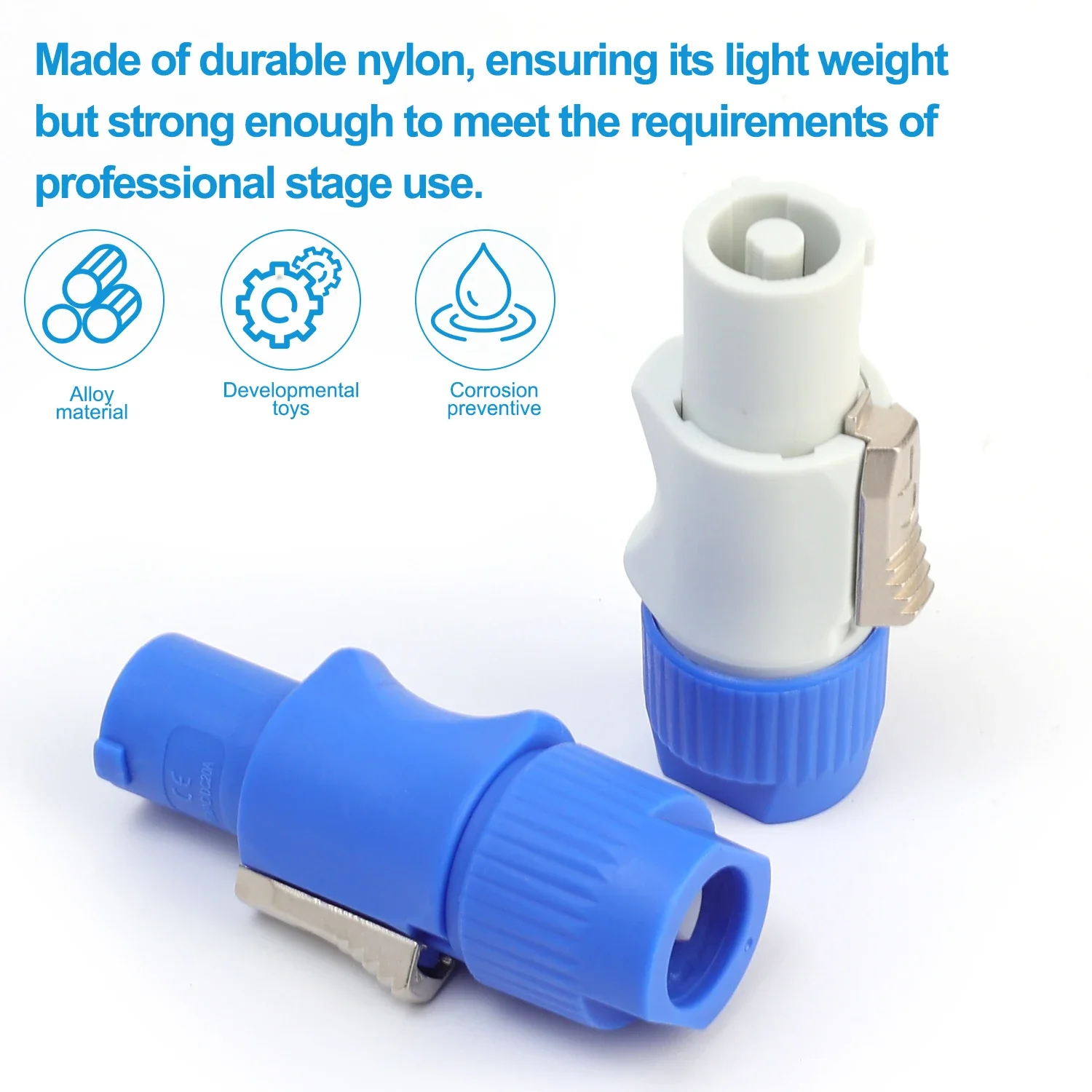 NAC3FCA NAC3MPA NAC3FCB Male Plug 20A Power Plug Power Socket Adapter 3Pin Powercon XLR Connector for Stage Light LED Screen