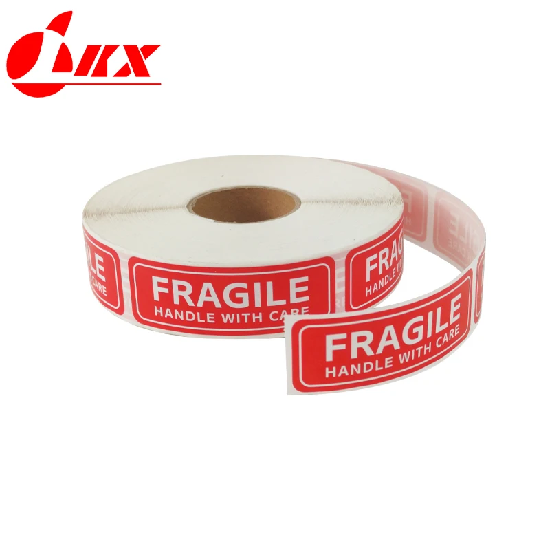 

LKX 1000Pcs/roll Fragile Warning Label Stickers Please Handle With Care Keep Goods Care Shipping Express Adhesive Special Label