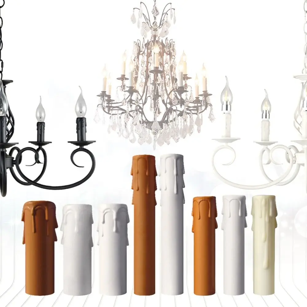 10pcs Light Tube Plastic Candle Lamp Holder Bulb Base Candle Lamp Base Sleeve Bulb lamp holder,lamp bulb holder,lamp base