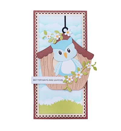 Christmas Metal Cutting Die And Go-karts and owls Stamps Scrapbooking Background DIY Decoration Craft Embossing Stencil