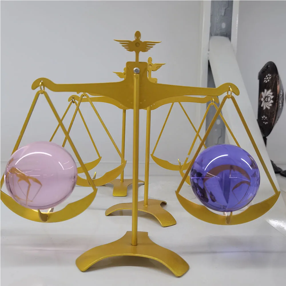 

Modern Golden Scales Metal Crystal Base Sphere Support Display Stand Photography Props Handicraft Decor