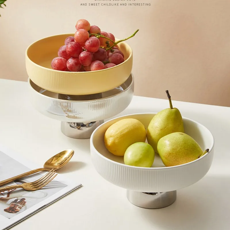 

Creative Nordic Ceramic Fruit Bowl Candy Tray Storage Tray Dessert Plate Ceramic Plates Snacks Serving Tray Dessert Plate
