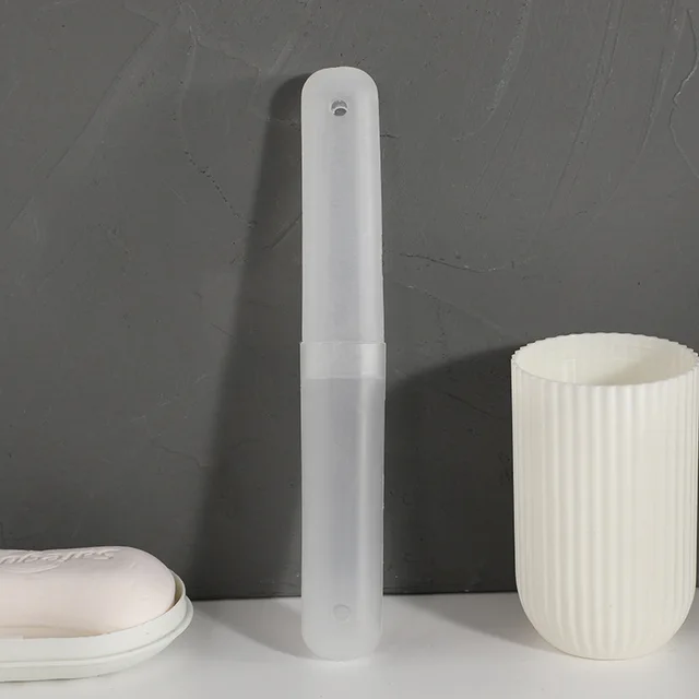 1Pc Utazási Hordozható Fogkrém Doboz Fogkefe Tartó Túrázás Kemping Tok Cső Fedél Fürdőszoba Kiegészítők - Image 6