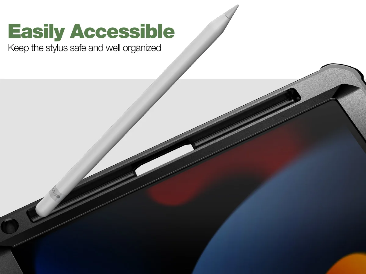 para iPad, Caso Kickstand com Pen Holder,