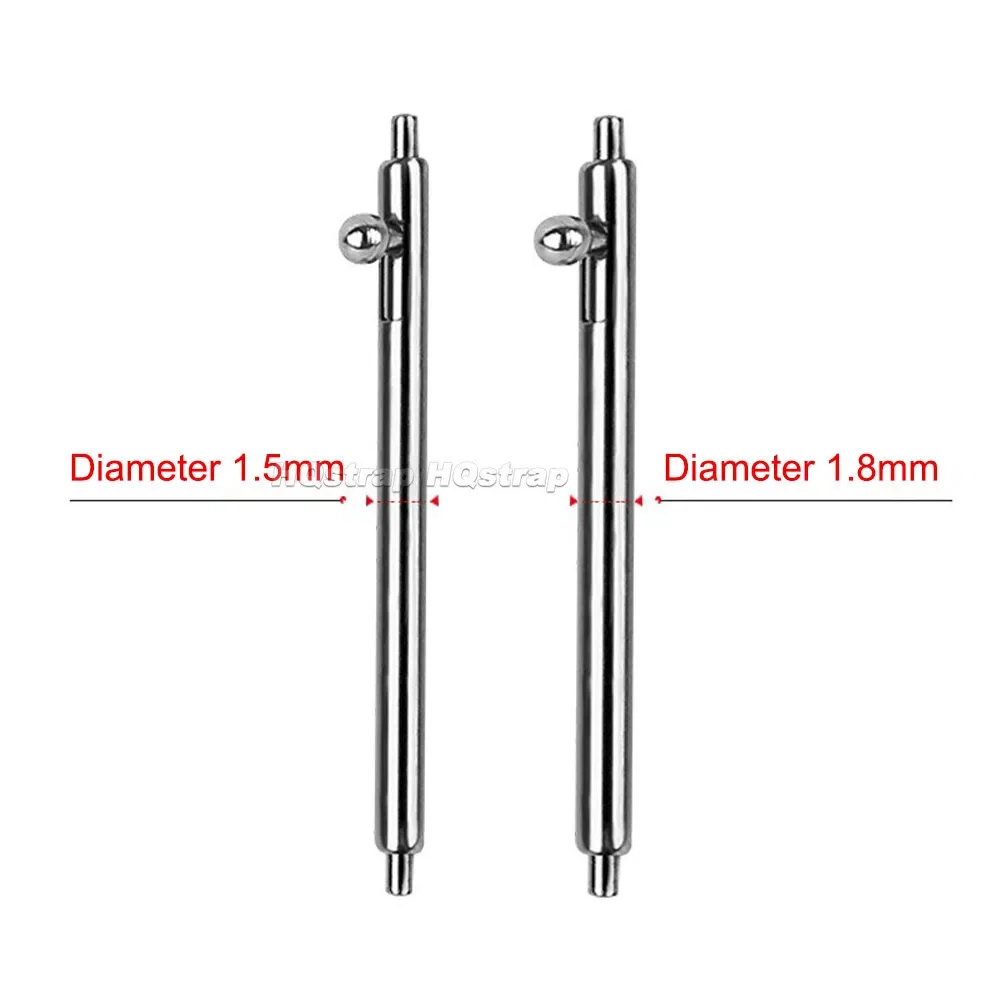 20-Piece Stainless Steel Quick Release Watchband Link Pins Set