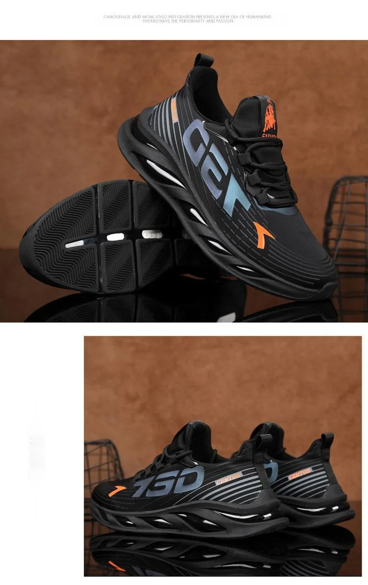 Herren Sportschuhe Wanderschuhe Sneakers Canvas Mesh Leicht zu reinigen Rutschfeste Stoßdämpfung Schuhe Schuhwerk_voghion.com