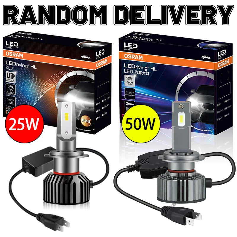 Osram LED H7 Car Lamps H4 H8 H11 LED Bulbs 9005 HB3 9006 HB4 Fog Light 6000K Auto 12V 50W Tuning Car Universal Turbo Super PTF