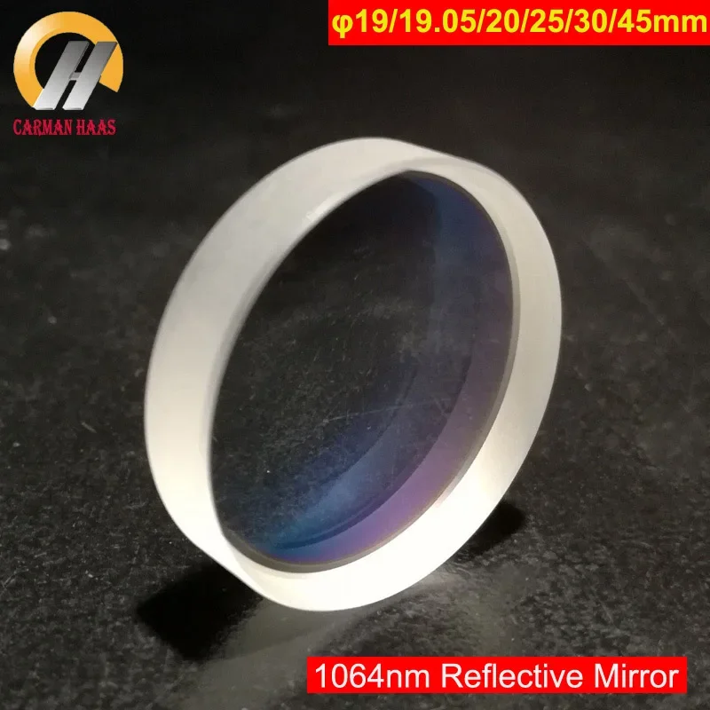 Carmanhaas 섬유 YAG 반사 미러 레이저 렌즈, 렌즈 직경 20mm, 25mm, 30mm, 45mm, 시준기, 1064nm