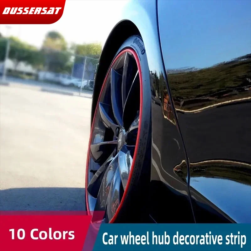 

8M Tire Hub Protection Bumper Strip Car Vehicle Color Wheel Rims Protectors Car Wheel Decorative Strip Auto Care Covers