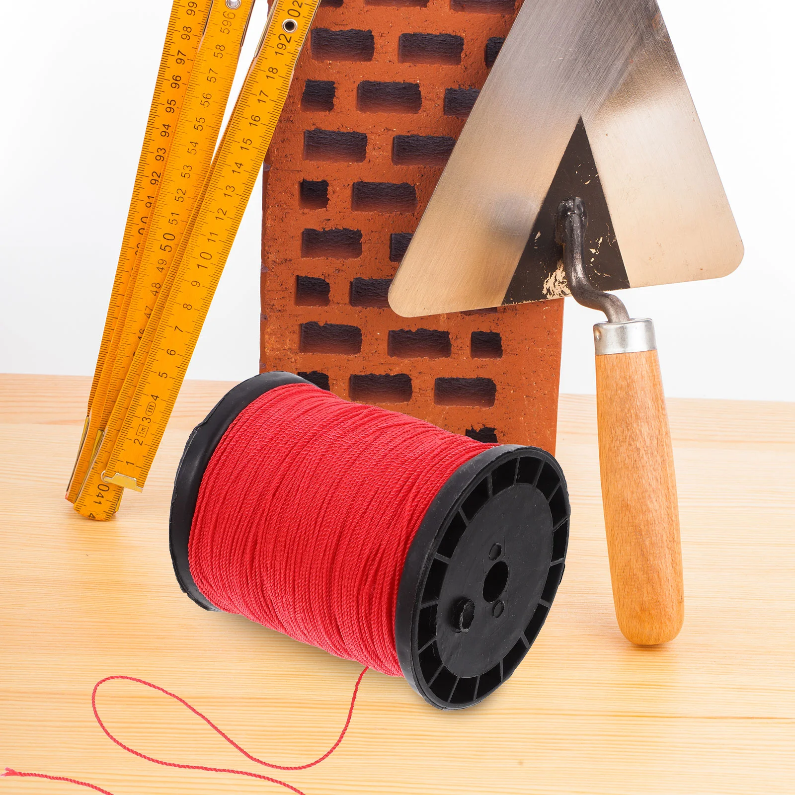 Nylon rope twine 2 Rolls Construction Nylon Line Thread Durable Twine Building Lines for Masonry Crafts Garden Rope Household Twist