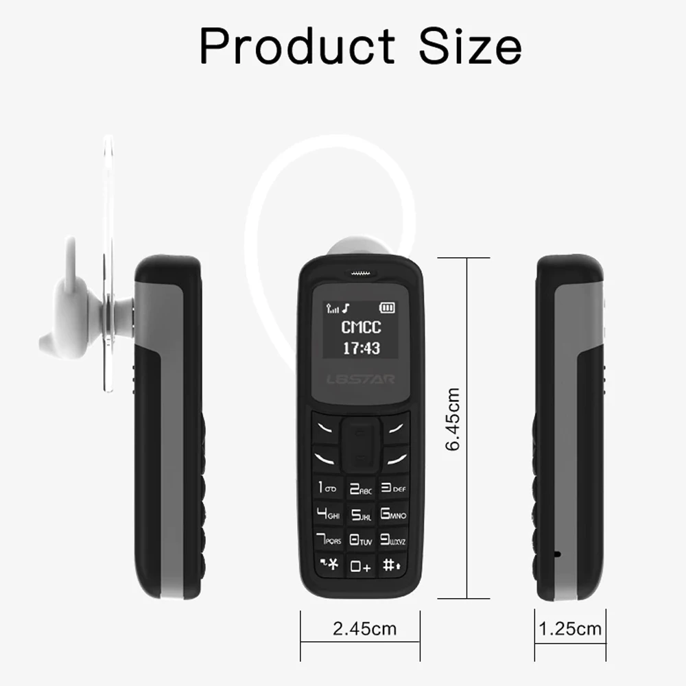 

0.66 Inch Sport In Ear Mini Cell Phone Very Small Mobile Phone Bm30 Bluetooth Mini Mobile Phone Button Dialer Mini Keypad Phone