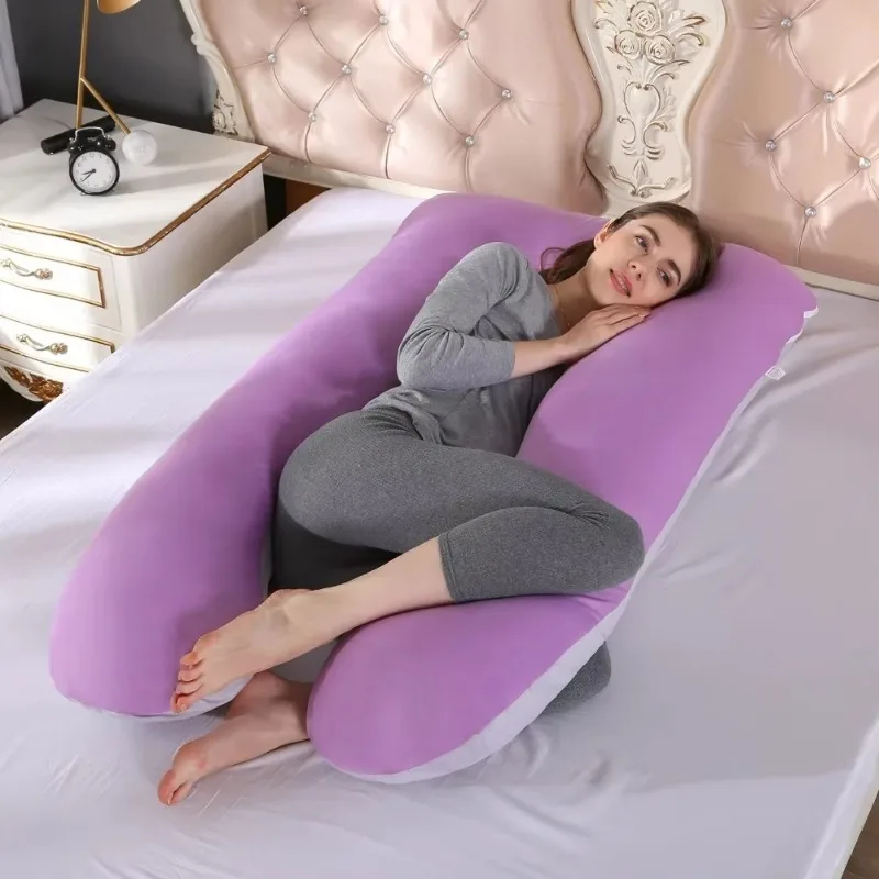 Multifunctional Maternity Pillows Soft and Comfortable Cotton Waist Support U-shaped Cushion Body Pillow for Pregnant Women
