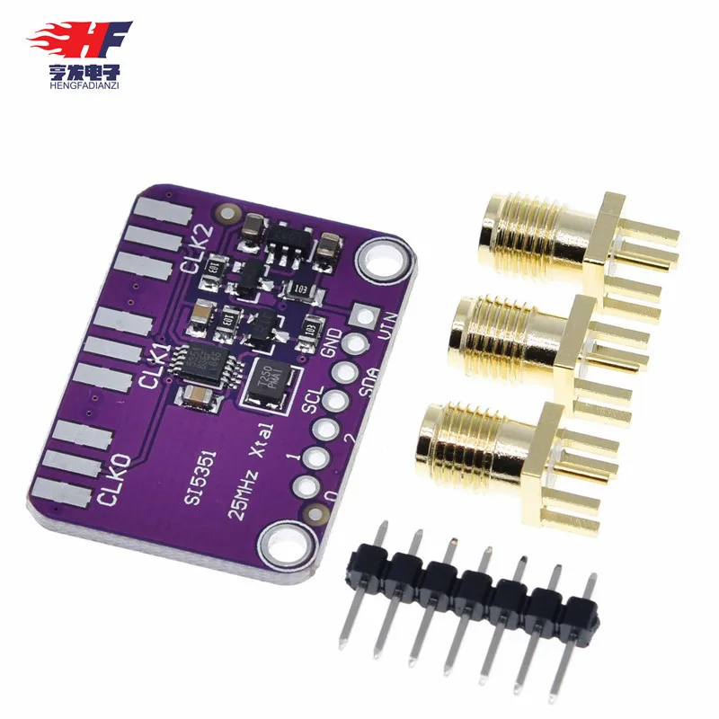 

Si5351A SI5351 модуль генератора тактовых сигналов, высокочастотный сигнал, генератор частоты прямоугольной волны